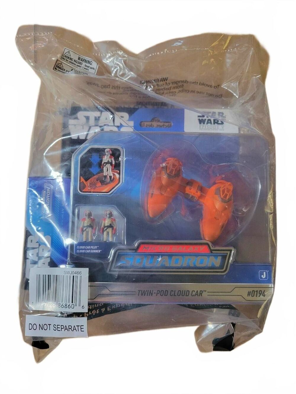 Star Wars Micro Galaxy Squadron Twin-Pod Cloud Car w/ Mystery Vehicle Bundle